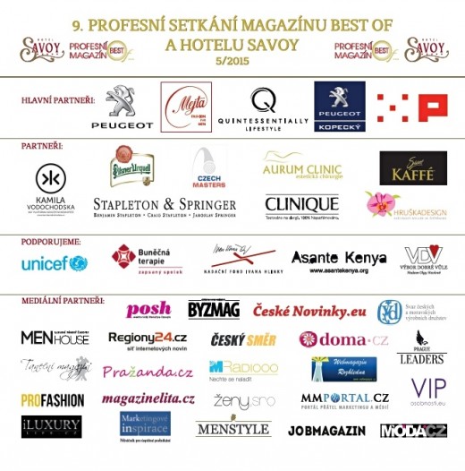 9. profesní setkání magazínu Best of a hotelu Savoy